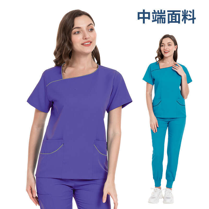 Niaa Hinn Undefined Scrub Set Scrubs New Product New Arrival Long Non-ironing Show Thinness Temperament Business Affairs Fashion New Pattern Waist Tem