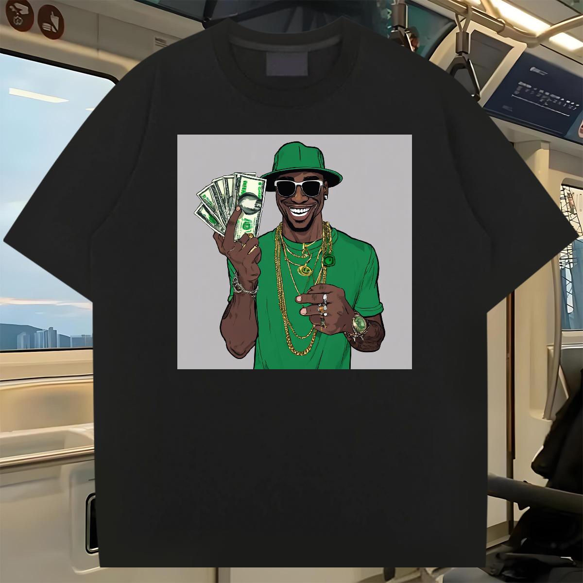 Wholesale T shirt XH 230g Cotton Summer Casual Breathable Crew Neck Cotton Men Clothes T-Shirt Classic Casual Black White Top Tees