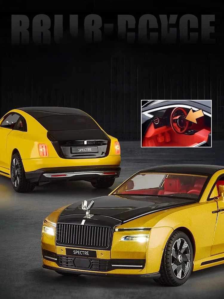1 24 Rolls Royce Spectre Alloy Diecast Model Car Sound Light Collection Gifts Christmas Present For Boyfriend Birthday GiftsM240717