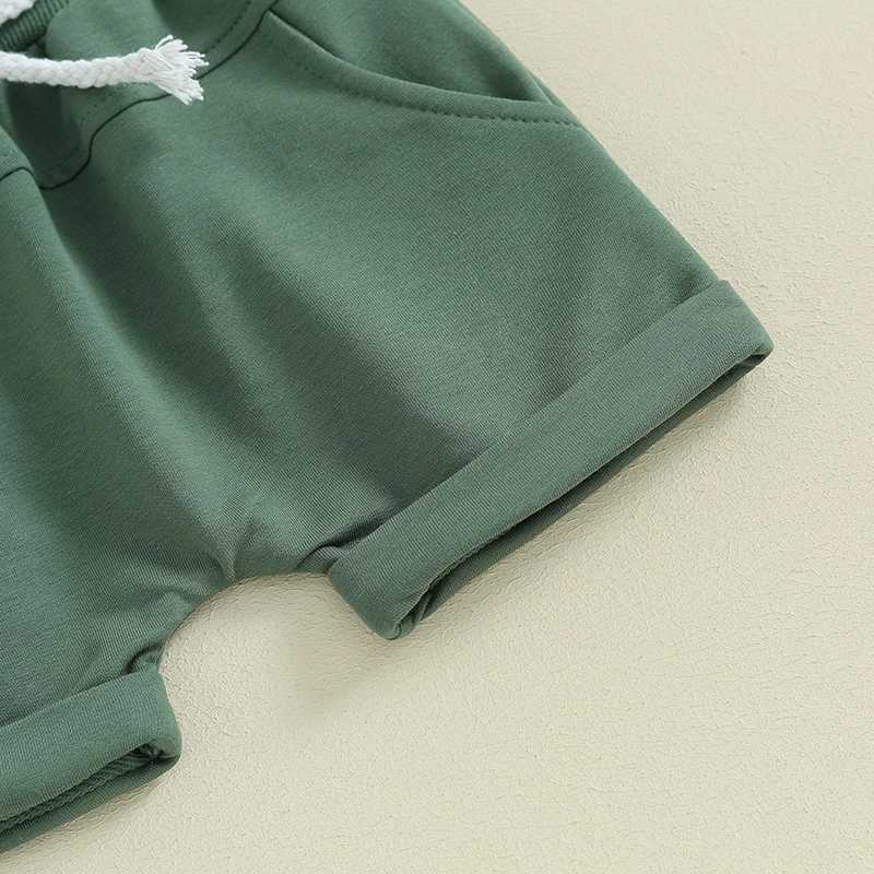 Clothing Sets 2Pcs Baby Boy Summer Outfits Clothing Set Casual Short Sleeve O Neck Tops T-Shirt +Solid Color Shorts Set Infant Clothes Outfits