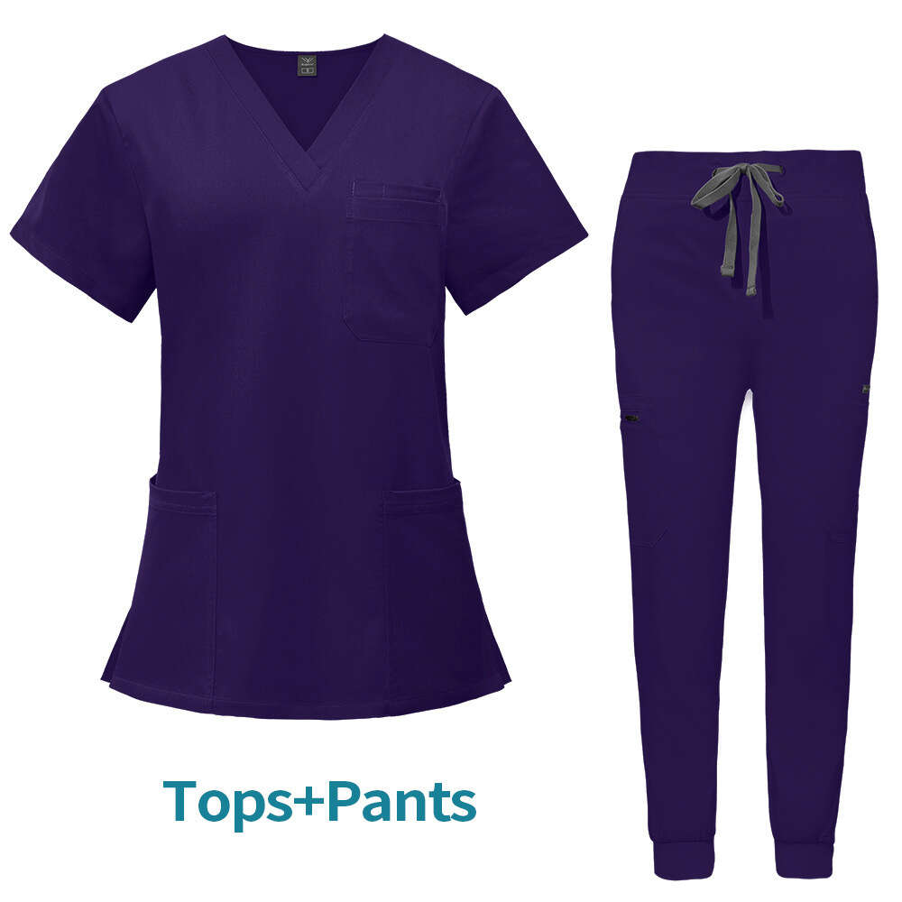 Niaa Hinn Zip Up Scrubs Undefined Scrubs New Arrival Show Thinness Gentle Wind Washable High Elasticity Non-ironing Business Affairs Printing Solid Lo