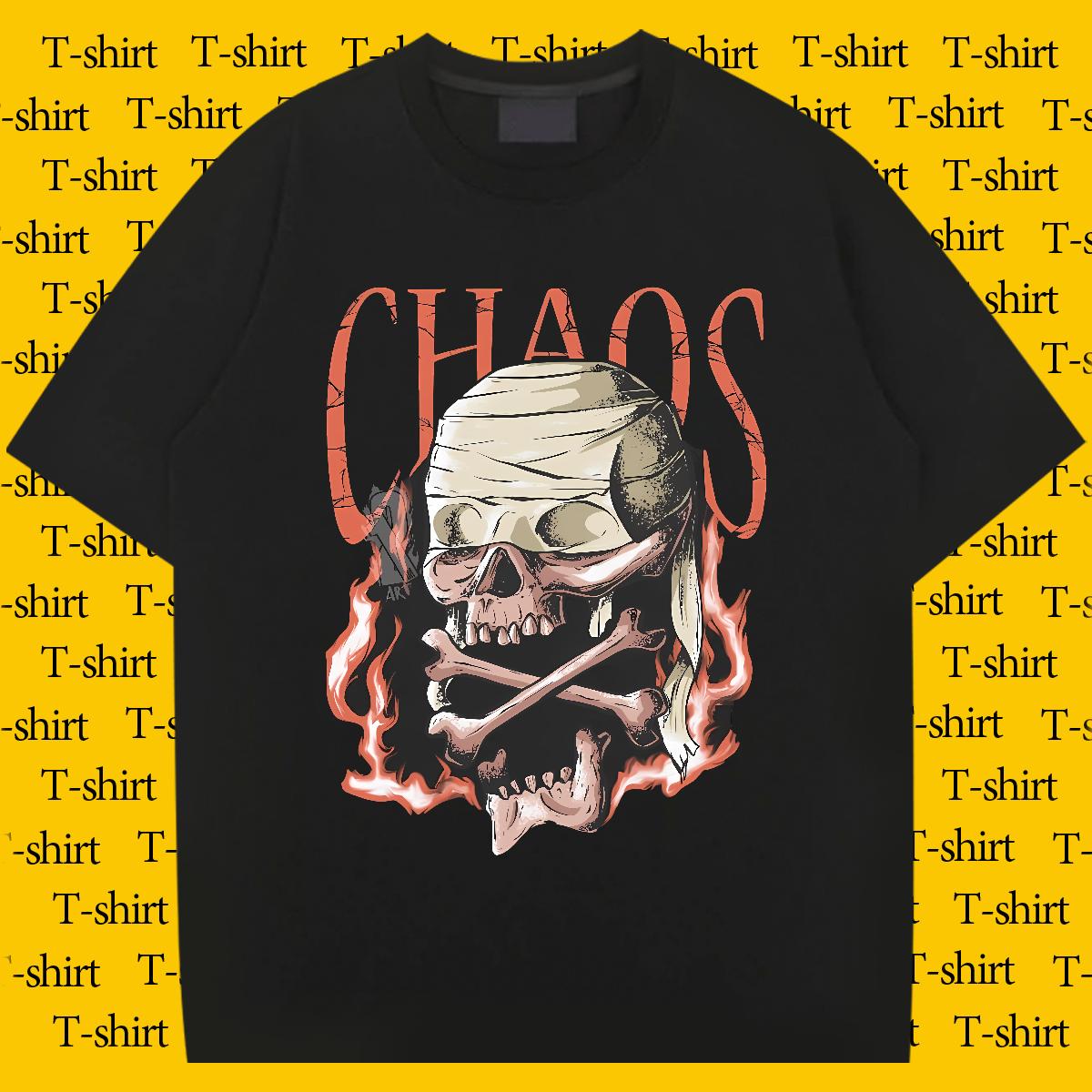 DIY Customized T Shirt For Man Skeleton 100% Cotton 230g Custom Printing Men Tshirts Street Wear O-Neck Short Sleeve Cotton Cool Design Tops Tees