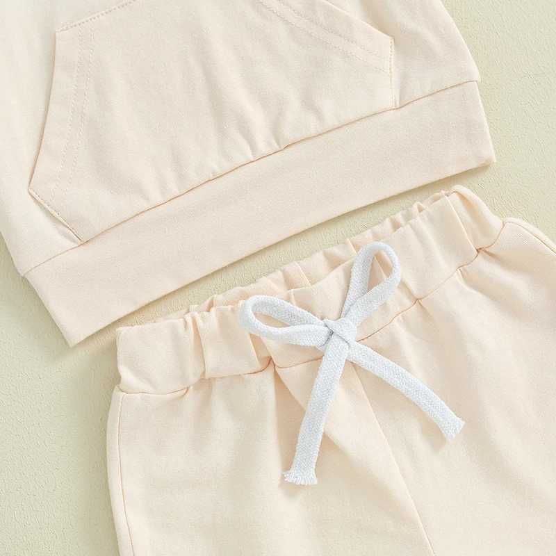 Clothing Sets Toddler Infant Boys 2 Piece Outfits Solid Color Short Sleeve Pocket T-Shirt and Elastic Shorts Summer Baby Boy Clothes Set