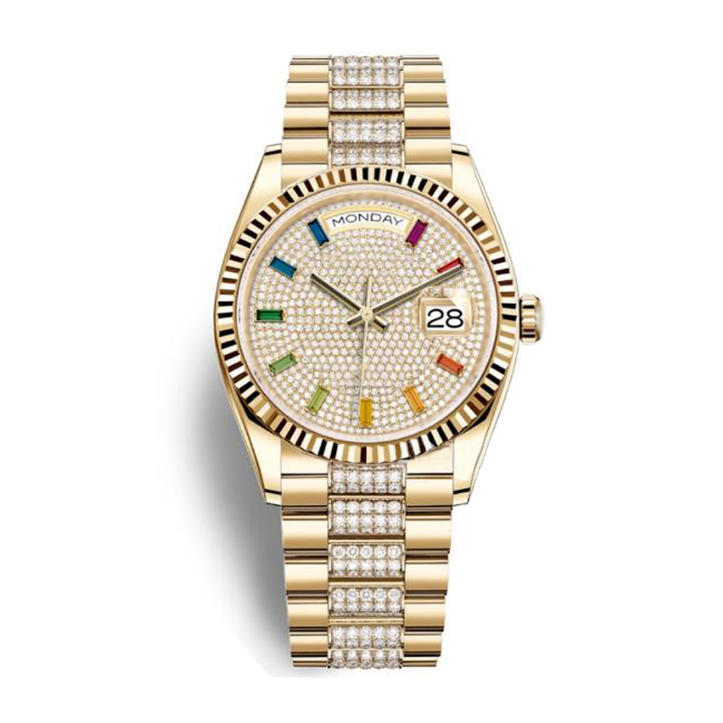 Designer Automatic Men's Fashion Watchc Mechanical High Quality 36mm 41mm Multi color Inter diamond Diamond Ring Luxury Stainless Steel Bracelet Luminous Sapphire