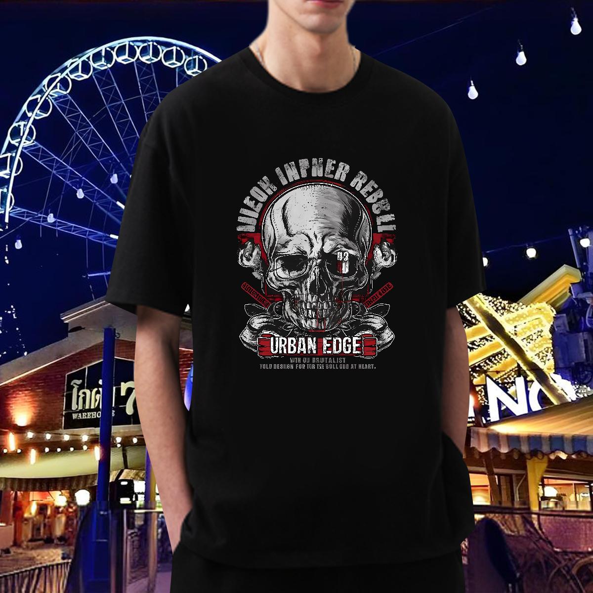 DIY Customized Man T Shirts Skeleton 100% Cotton 230g Asian Size Tshirt for Man Woman Daily Wear Crew Neck Cotton Cool Design Tops Tees