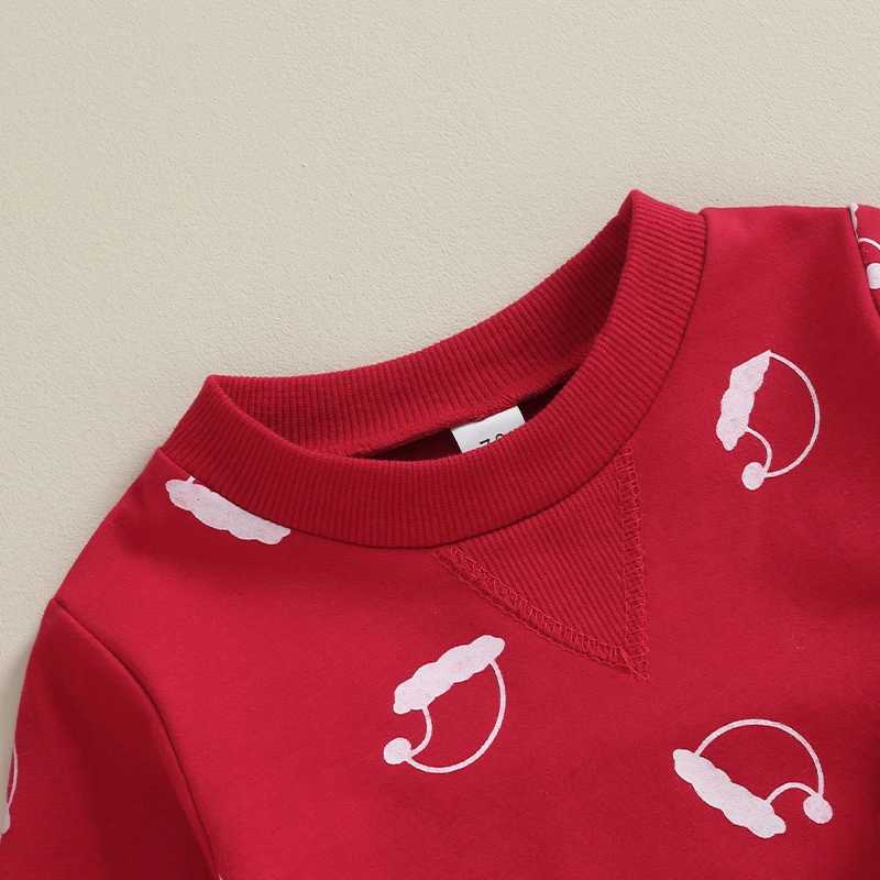 Clothing Sets Fashion Toddler Baby Boys Girl Fall Clothes Sets Baby Girl Clothing Set Kids Xmas Hat Print Sweatshirt Pants 2Pcs Suits Outfits
