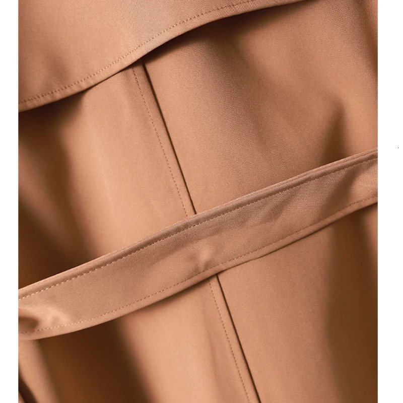 Trench Coat for Women Fashion Winter Clothes Women Long Coats and Jackets Women Belt Double Breasted Trench Coat Women Clothing 240716