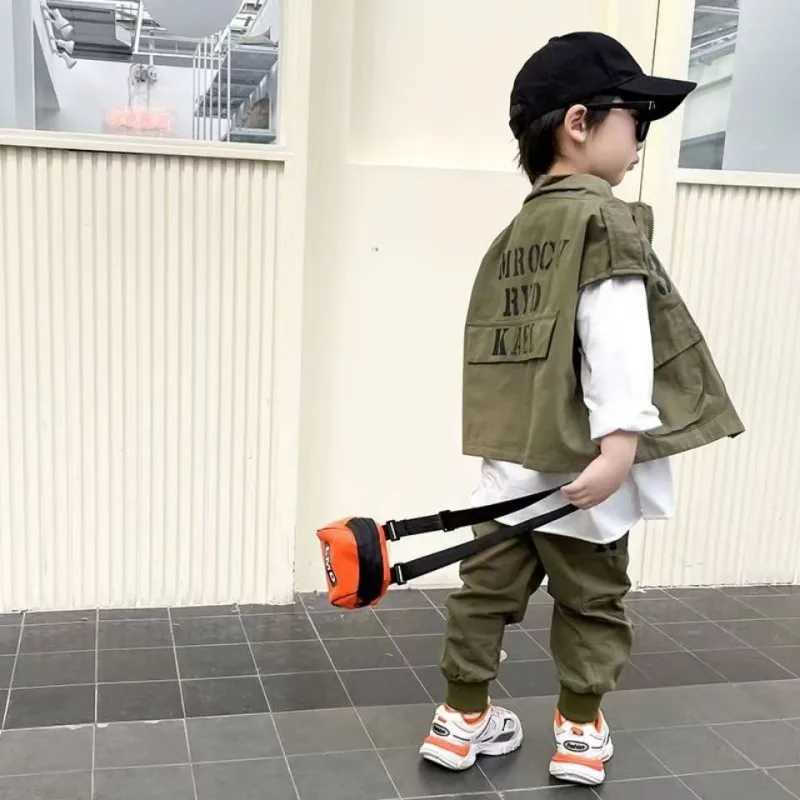 Clothing Sets 2-12Y Vest+Pant 2pcs 2023 Spring Fall Children And Teenagers Boy Baby Sets Cotton Kid Clothes Casual Boys Clothing Outwears