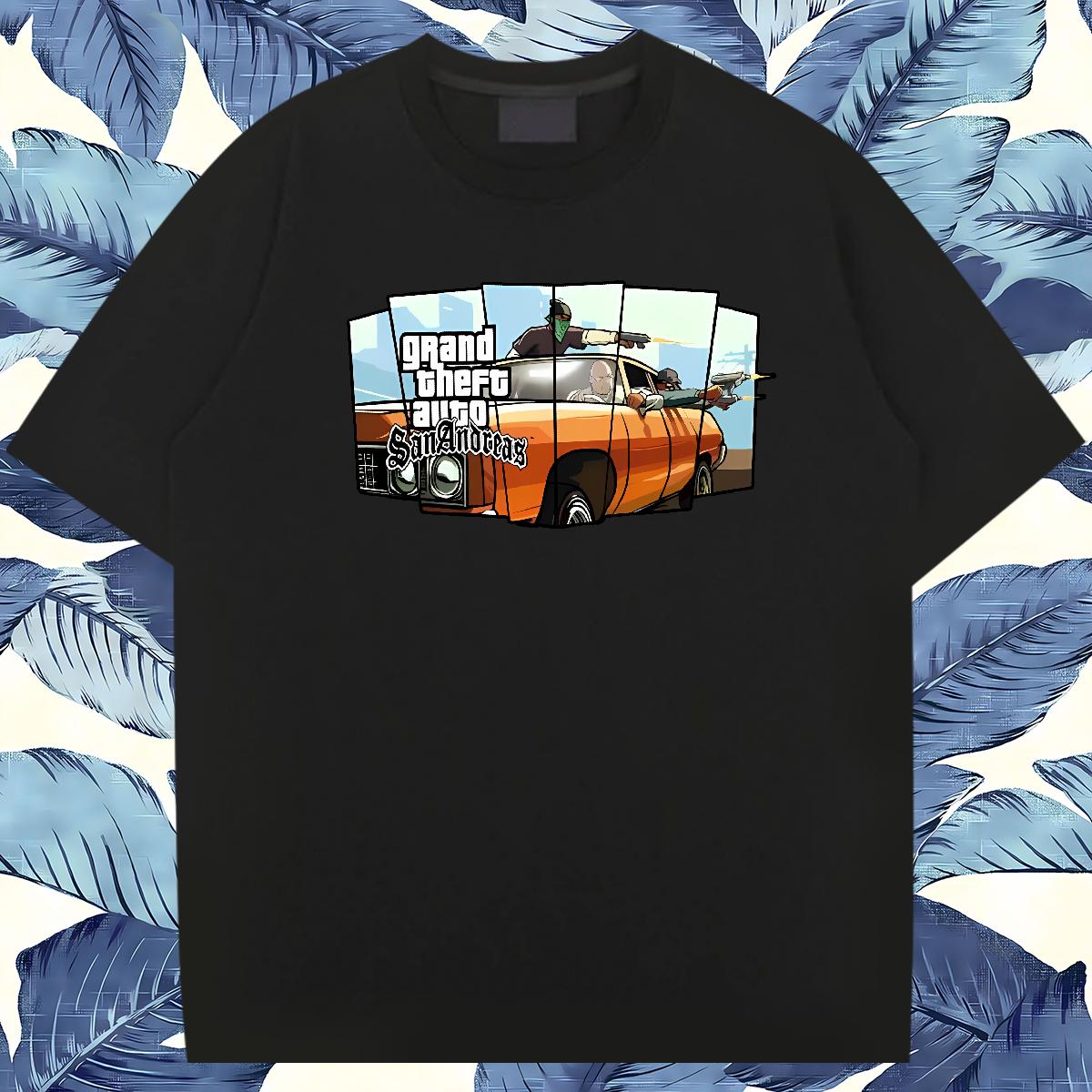 5A Men Tees racing 230g Cotton Cotton Breathable Soft High Street Hip Hop T-Shirts for Men DIY Logo Oversized Designer Fashion Tops Shirt