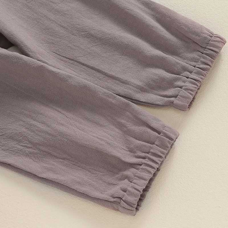 Clothing Sets Baby Kids Boy Fall Clothes Solid Color Button Long Sleeve Shirt with Bow Tie and Elastic Pants 2 Piece Outfits for Toddler