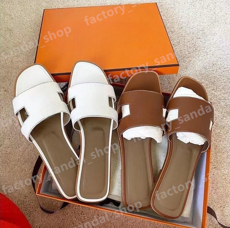 Womens Designer Slippers Lichee Pattern Summer Flat Bottom Letter Sandal Slipper Flip Flops Luxury Flat Solid Color Women Outdoor Beach Sandals