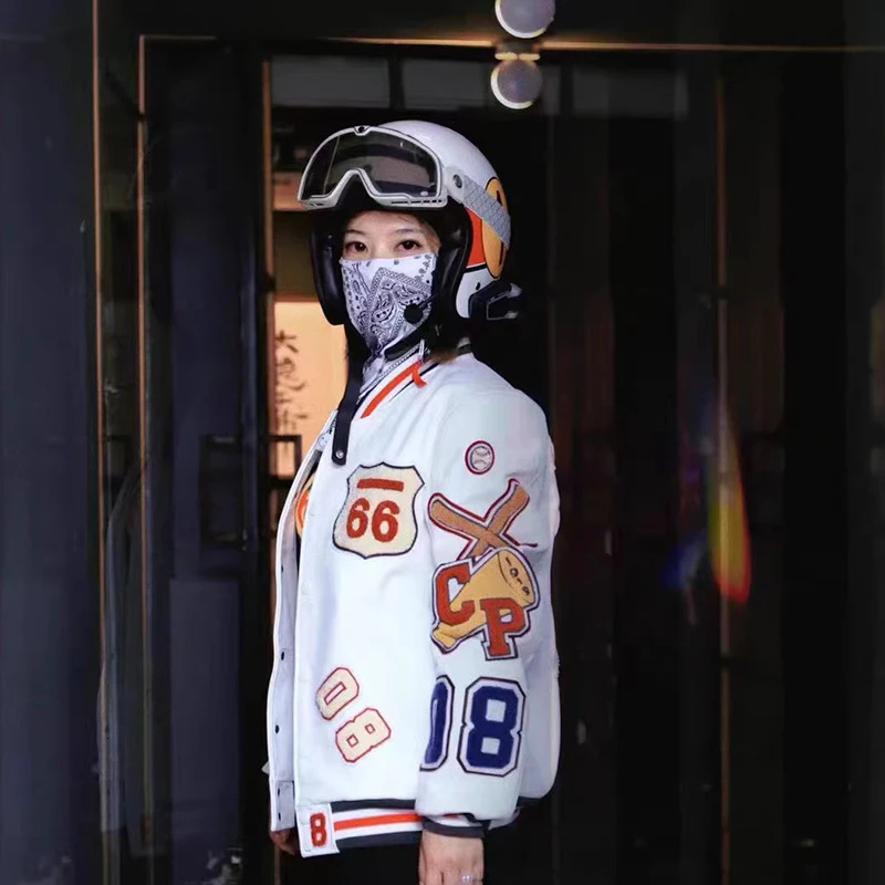 Baseball Uniform Jacket Men Y2k Retro Letter Flocking Embroidery Hip Hop Bomber Jackets Coats Harajuku PU Motorcycler Outwear 240716