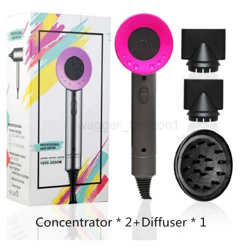 Electric Professional Hair Dryer Salon With Nozzle Ionic Secador Portable Blow Drier Hairstyles And Tools Drying Machine 3In1Bkl240717