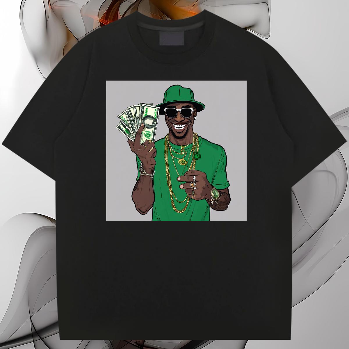 Loose Men Clothes T-Shirt XH 230g Cotton 180g Cotton Street Wear T-Shirts Custom Print Plus Size Stylist Tops Tees