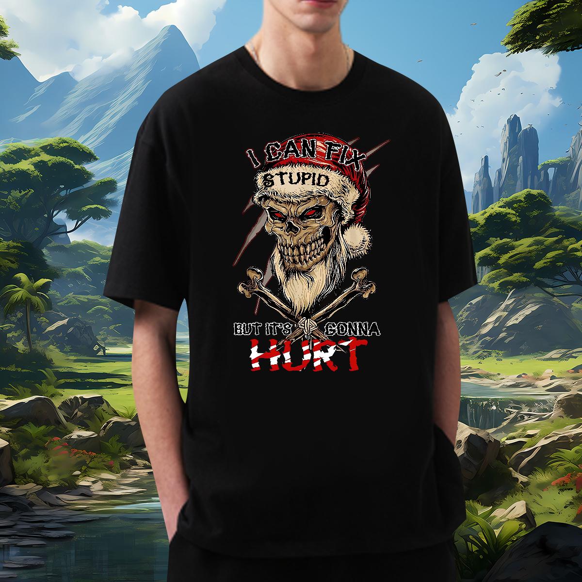 Custom T Shirt For Man Skeleton 230g 100% Cotton Oversized 3XL 4XL Tshirt for Man Woman Daily Wear 180g Cotton Wholesale Tshirts