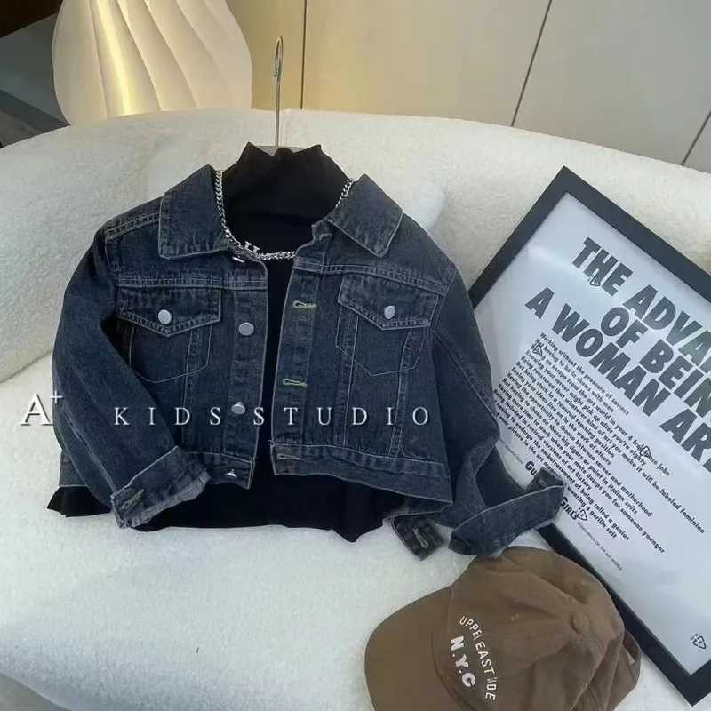 Clothing Sets Childrens Clothing Set New Boys Denim Coat + Jeans Two Piece Spring and Autumn Kids Baby Outfits 2-7Y