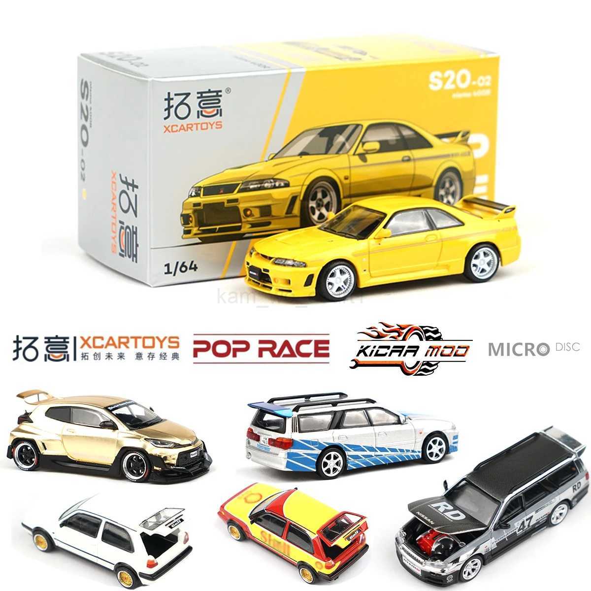 Xcartoys PopRace 1/64 Model Car Super Cars Alloy Diecast Vehicle Toys Collection Gifts for Teenagers AdultsM240717