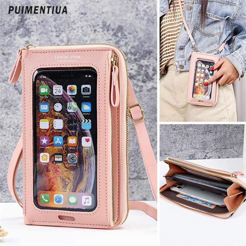 Touch Screen Phone Bag Crossbody Bags For Women RFID Multifunctional Shoulder Wallet Mini Women's Bag Mobile Wallet Card Holder