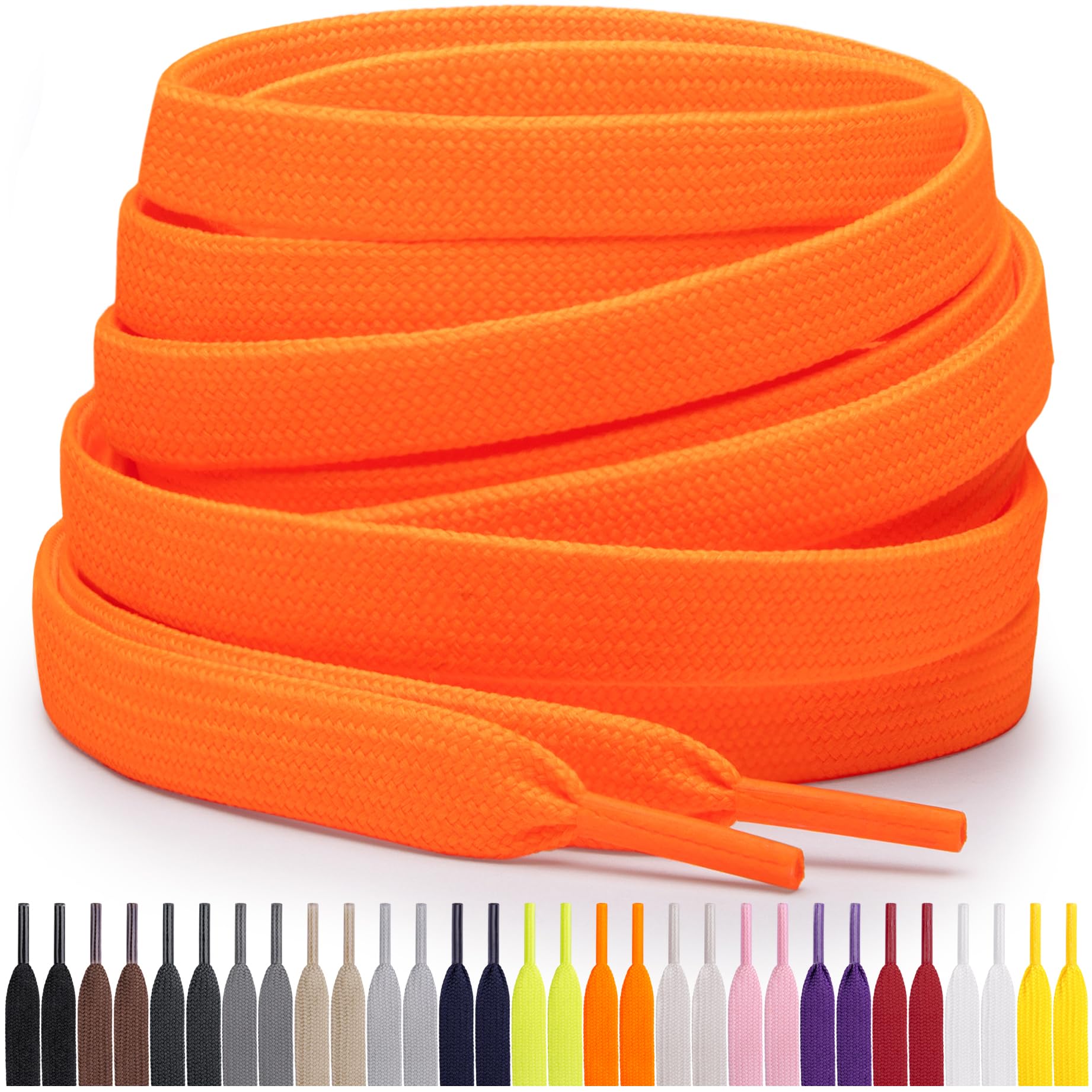 Shoe Parts Accessories Flat Polyester Shoelaces Dress Canvas Shoes Lace Sneaker Boots Laces Strings Shoelace Colors Series Randomly