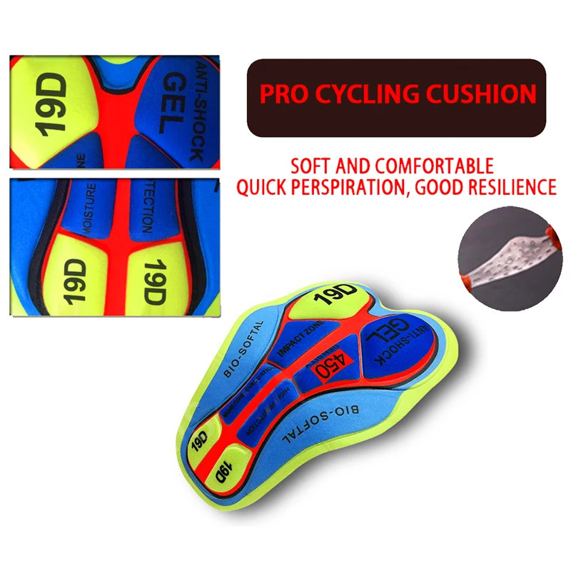 Team Cycling bib shorts Mens Gel Padded Short Sports Bib Pants Lycra Mtb Uniform Bretelle Ciclismo Bicycle Wear 240716