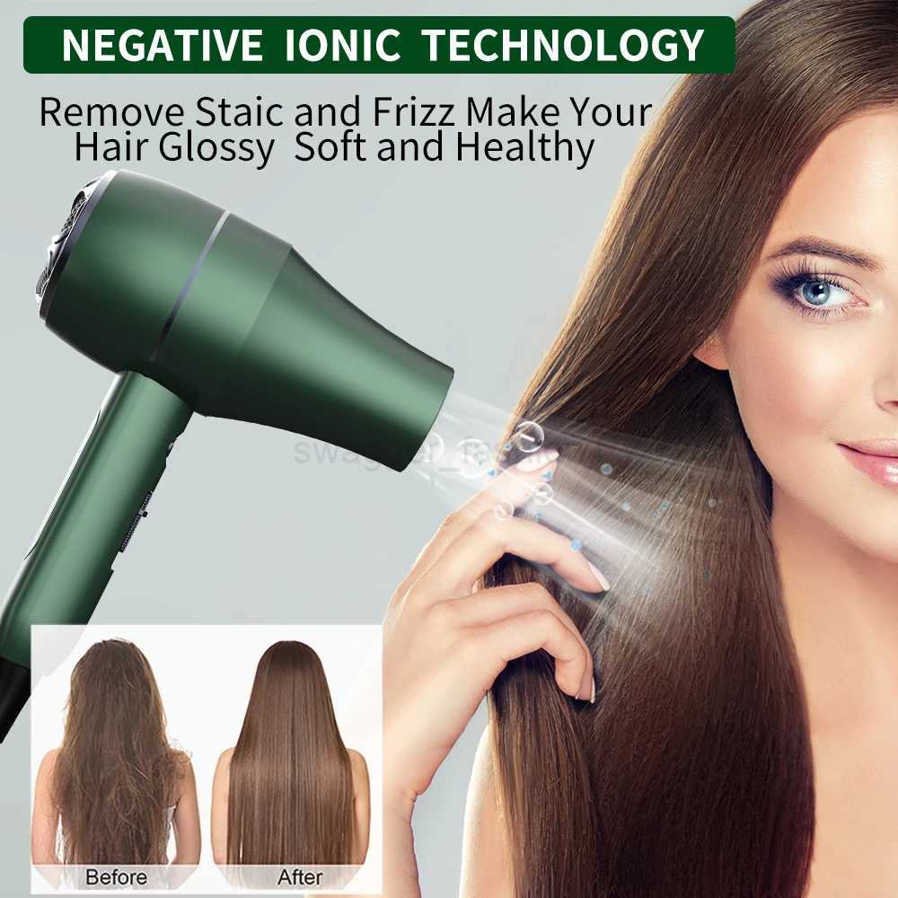 Powerful Hot Cold Wind Hair Dryer Negative Ionic Blower Home Salon Electric Professional Hairdryer Styling Tools For SalonsBkl240717
