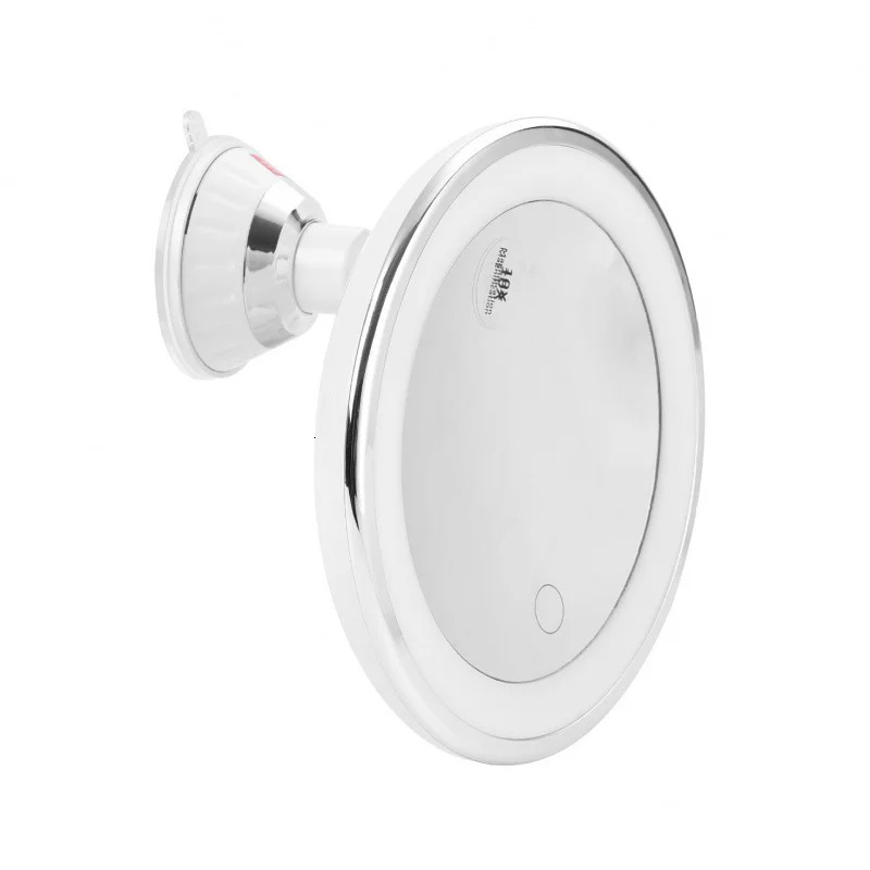 Flexible Makeup Mirror 10x Magnifying Mirrors 14 Led Lighted Touch Screen Vanity Mirror Portable Dressing Table Cosmetic Mirrors 240715