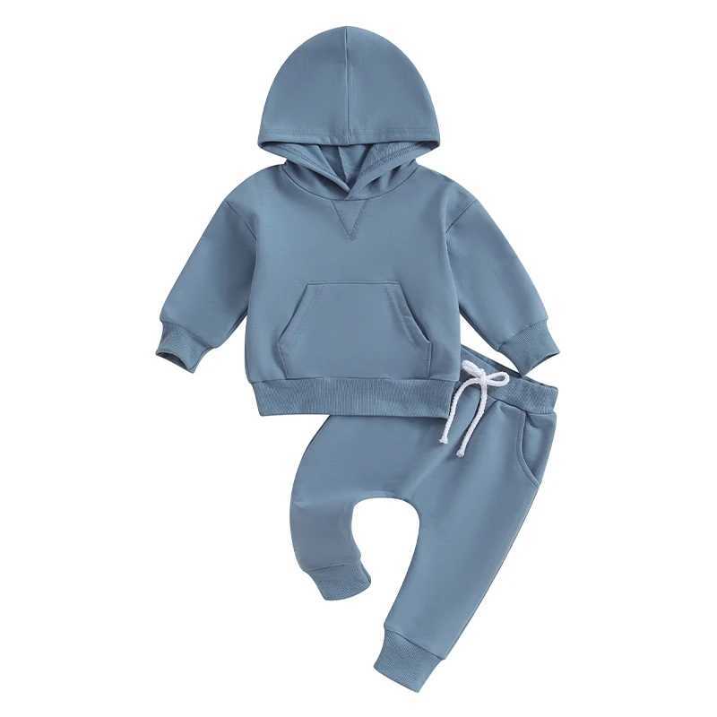 Clothing Sets Autumn Baby Boy Girl Clothes Set Newborn Infant Tracksuit Outfits Long Sleeve Solid Color Casual Hoodies Tops Pant Clothing