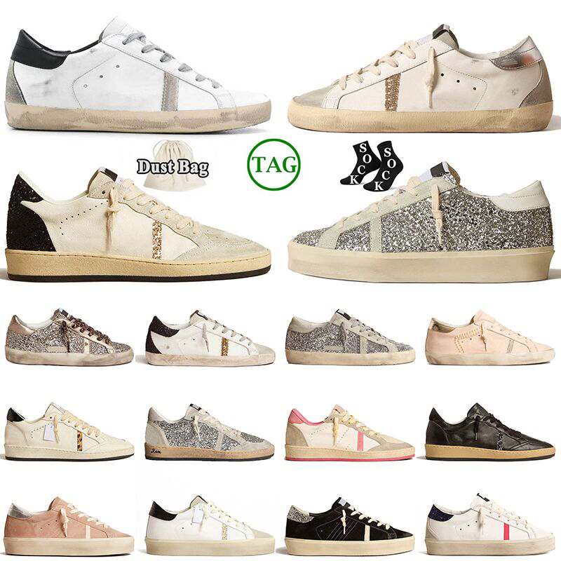 goldenity goosely sneakers goodely gooosely ggdbs gooseshoelys Designer Gold Casual Shoes Fashion Hi Ball Star Shiny Famous Italy Brand Sneakers Classic Plat TOOZ