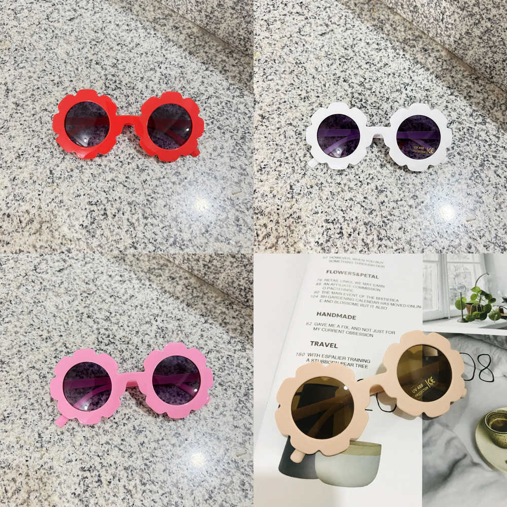 Sunglasses 2023 New Cute Childrens Frosted Glasses Color Series 1-8 Year Old Baby Sunglasses Childrens Sunglasses G0P1
