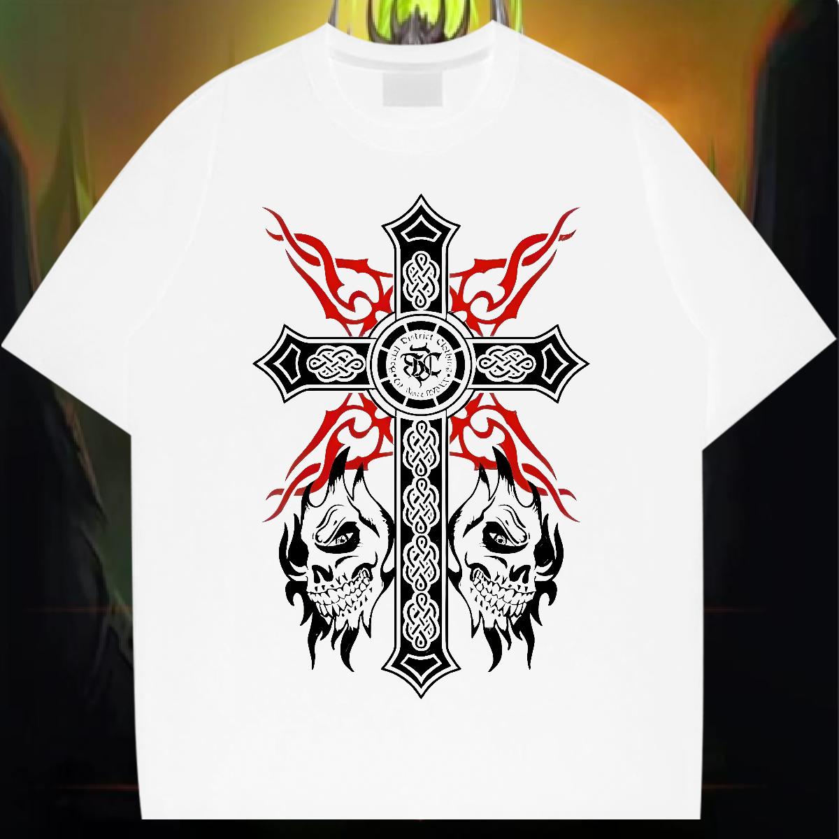 Soft Men Clothes T-Shirt fathion 230g Cotton Cotton Breathable Soft Sport T-Shirts for Men Custom Cartoon New Tees