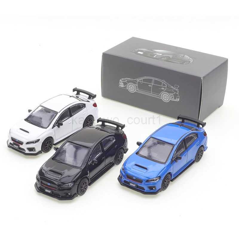 JKM1 64 Subaru WRX STI Blue 1/64 Alloy Die-casting Metal alloy Diecast car model boys toy gift ChristmasM240717