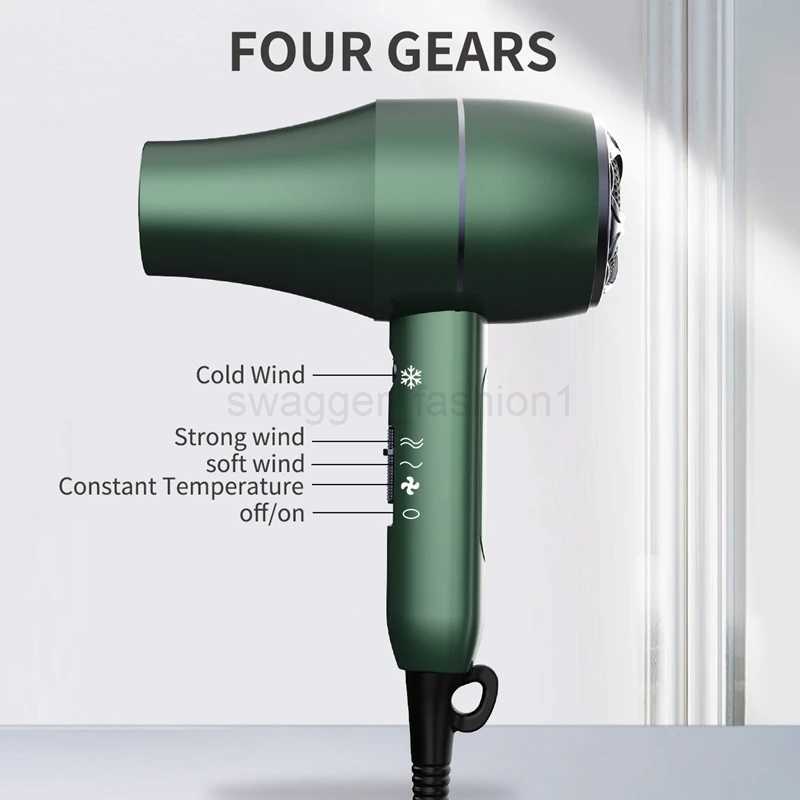 Powerful Hot Cold Wind Hair Dryer Negative Ionic Blower Home Salon Electric Professional Hairdryer Styling Tools For SalonsBkl240717