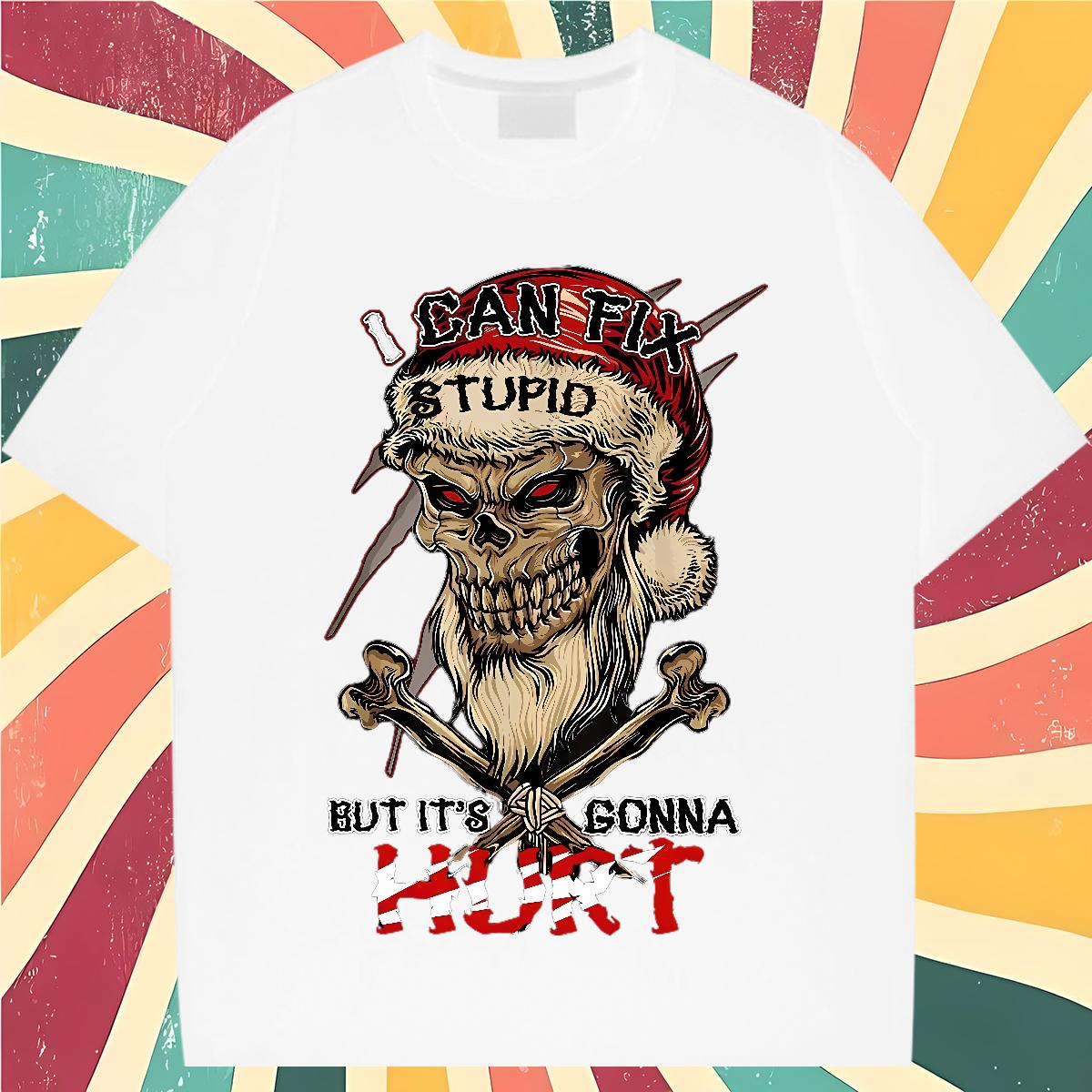 Designer Men Clothes T-Shirt Skeleton 230g 100% Cotton Breathable Short Sleeve Daily Wear T Shirt For Man Asian Size Designer Fashion Tee Shirt