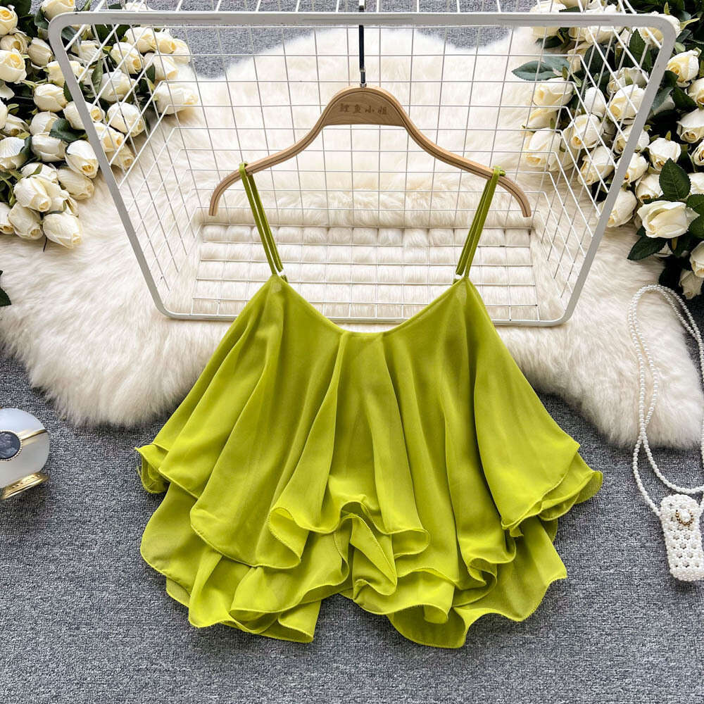Shirts New Merchandise Spring Hip Hop Slim Crop Top Casual Harajuku Print Vintage Autumn Sleeveless Plaid Street Activity Crop Tops2 Stretch Casual Un