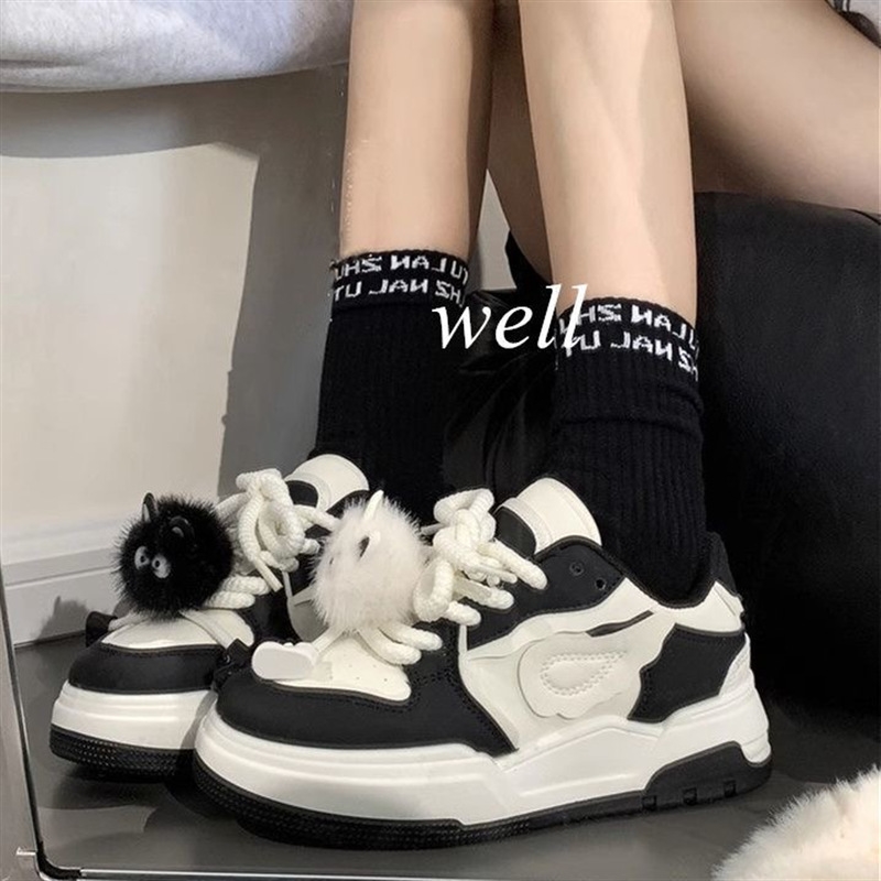 Womens Ddmysports Dopamine White New Spring Versatile Niche Original Thick Soled Board Shoes Free Shipping Outdoor Shoes