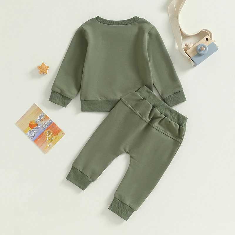 Clothing Sets 2023 Spring Baby Boys Girls Clothes Sets Childrens Suit Kids Long-sleeved Cotton Sweatshirt Pants Suits Clothing Outfit