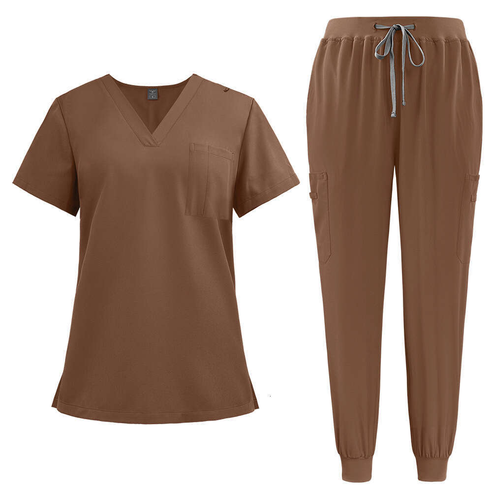Niaa Hinn Scrubs Set New Arrival Show Thinness French Long Gentle Wind Non-ironing Printing Solid Versatile Self-cultivation Loose Temperament