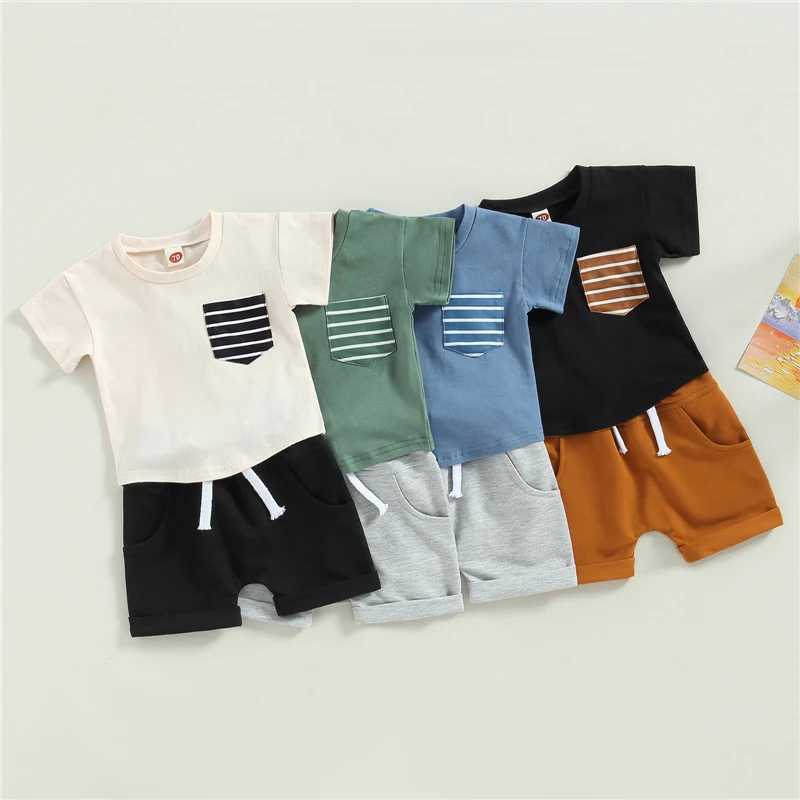 Clothing Sets Newborn Baby Boys Clothes Cotton Casual Short Sleeve Tops T-shirt+Shorts Summer Tracksuits Toddler Infant Outfit Set