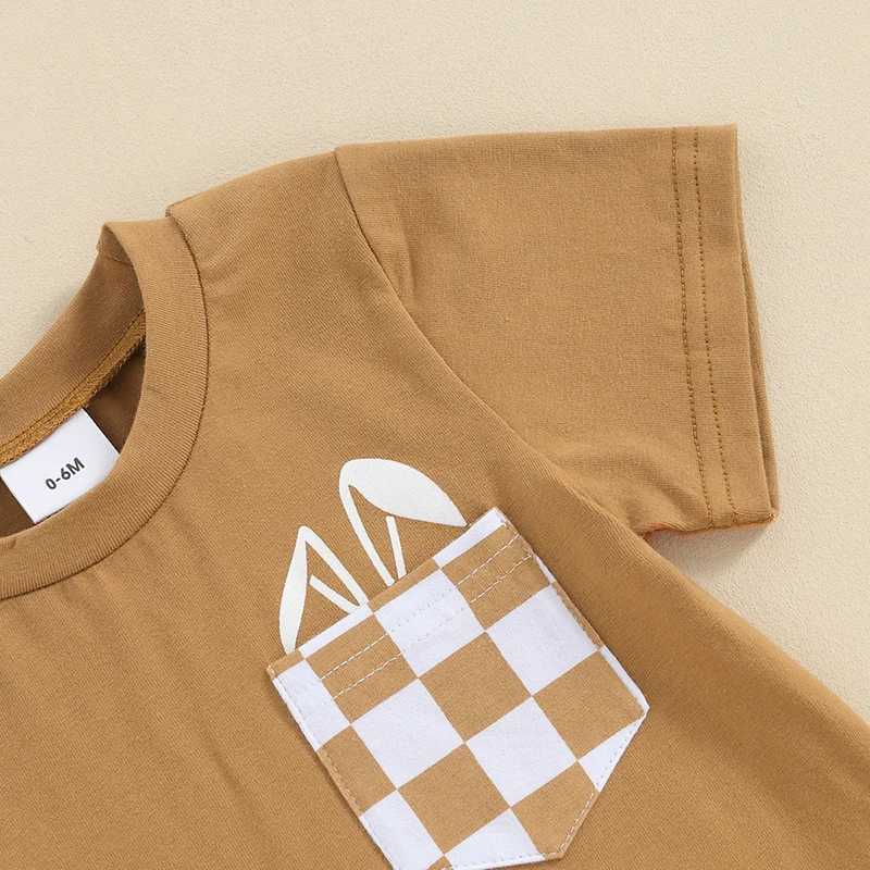 Clothing Sets 2024 Toddler Summer Boy Outfits Cotton Short Sleeve T-shirt Plaid Shorts Clothes For Baby Casual Breathable Clothes Set