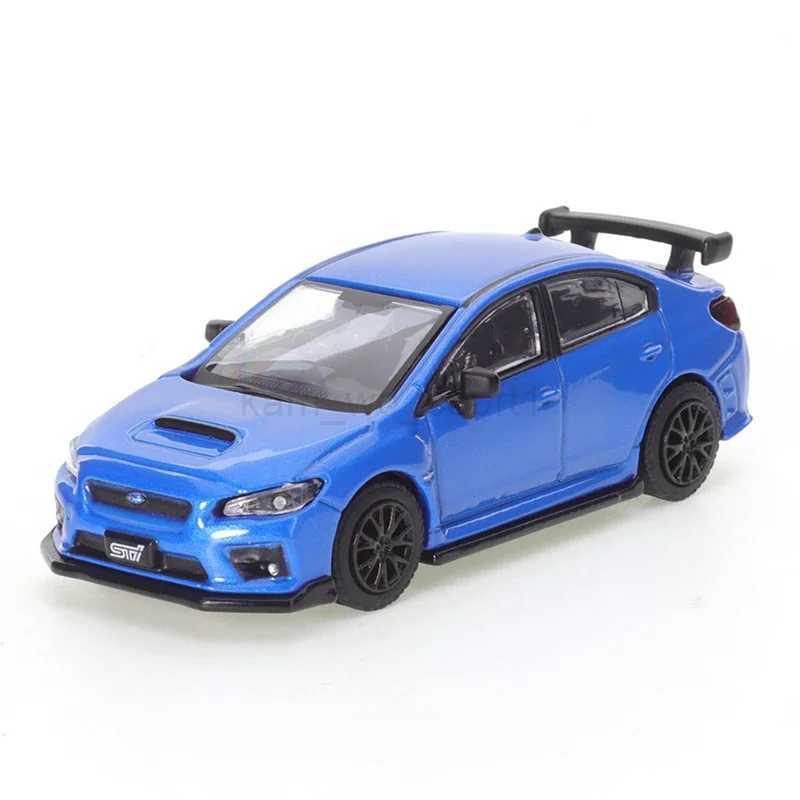 JKM1 64 Subaru WRX STI Blue 1/64 Alloy Die-casting Metal alloy Diecast car model boys toy gift ChristmasM240717