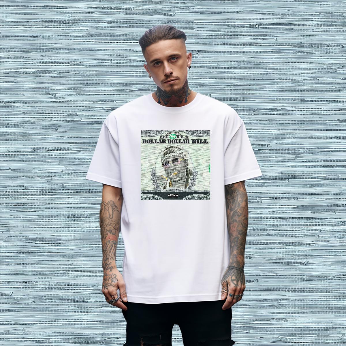 2024 DIY Mens T Shirts XH 230g Cotton Plus Size Custom Daily Outfit Men Clothes T-Shirt Short sleeve Cotton Soft Classic