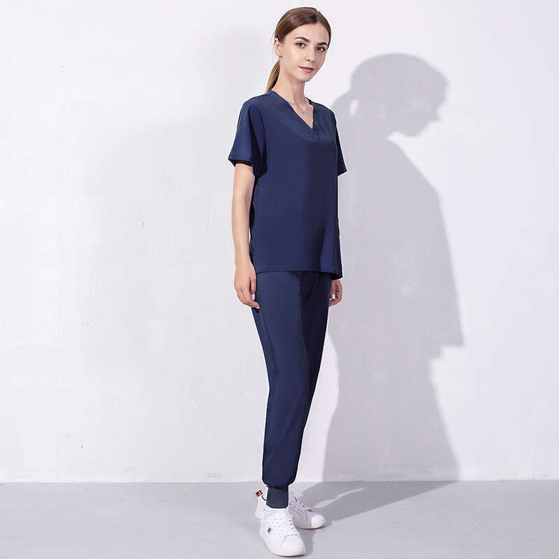 Niaa Hinn Scrub Set New Arrival New Product Show Thinness Non-ironing Long Washable Leisure Time Business Affairs Temperament Short Loose
