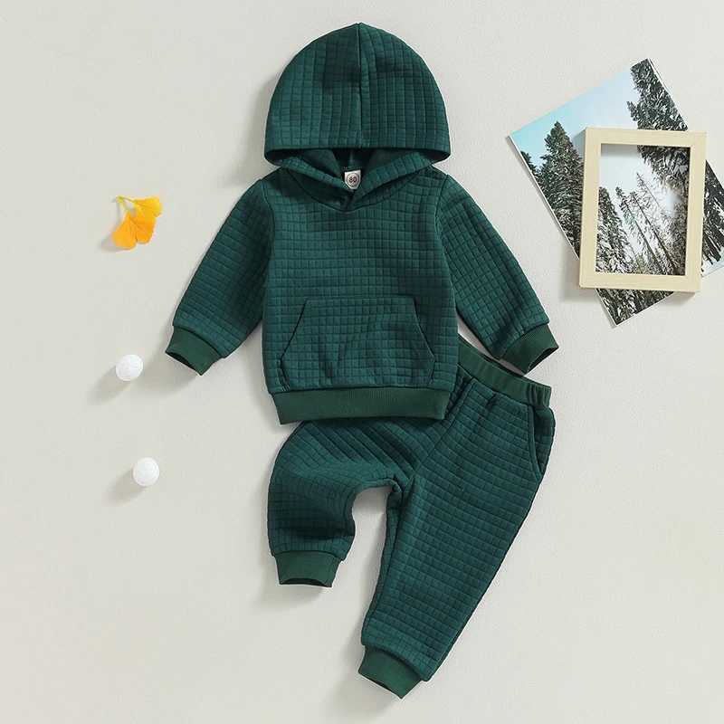 Clothing Sets Toddler Outfits Baby Boy Tracksuit Solid Color Hoodies Sweatshirt And Pants 2pcs Sport Suit Fashion Kids Girls Clothes Set