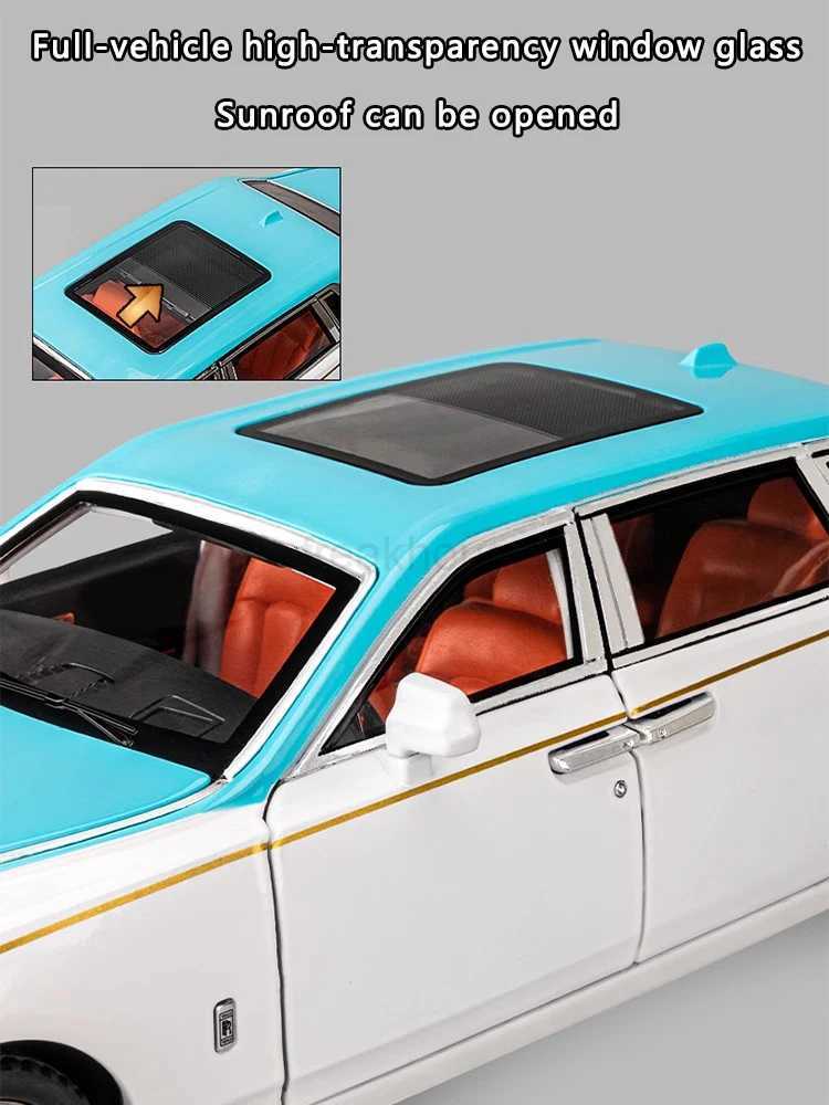 1 18 Large Rolls-Royce Phantom Alloy Car Model Simulation Sound And Light Pull Back Toy Car Metal Boy Collection Decoration GiftCL240717