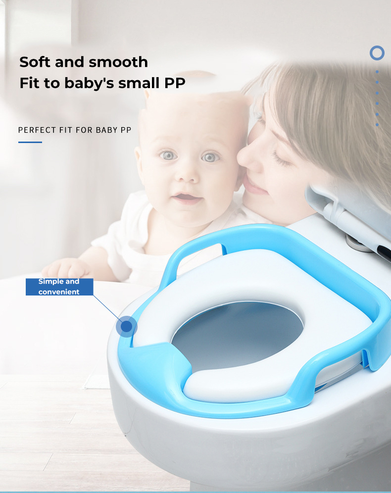 Children's toilet seat,female baby toilet seat cushion, portable auxiliary for infants and young children