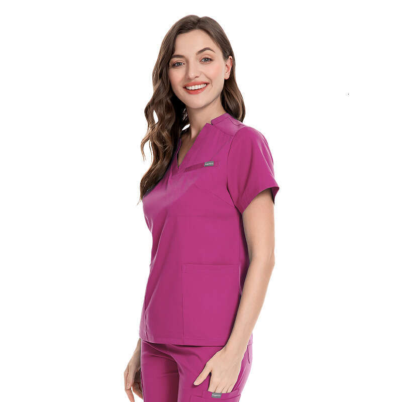 Designer Two Piece Set Women Scrubs Set New Product New Arrival French Non-ironing Long Washable Versatile Fashion Ventilation Popular Bifurcated Sexy