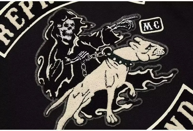 Men Leather Sleeve Baseball Jackets Hip Hop Patchwork Embroidery Pattern Bomber Coats Male Spring Autumn Japanese Loose Outwear 240716