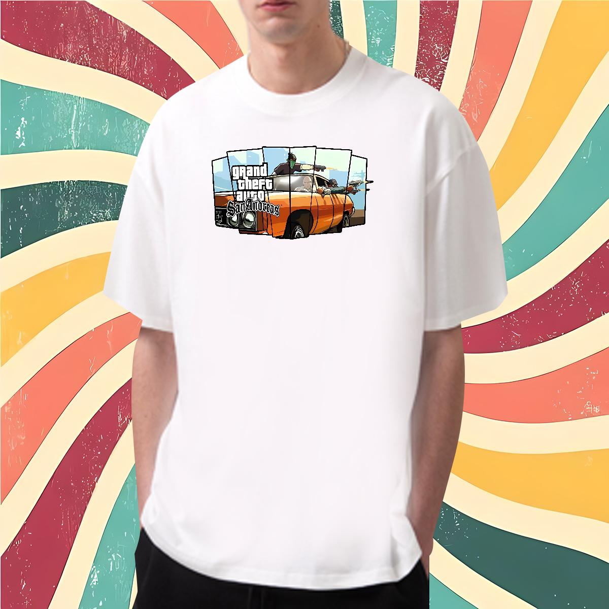 Factory Direct T Shirts Men racing 230g 100% Cotton Skull Daily Outfit Men Tshirts Short sleeve Cotton Soft Brand