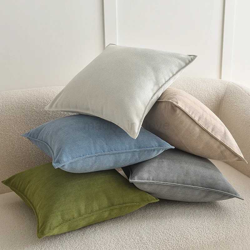 Chenille Throw pillow Covers with Elegant Luxury Design Square Cushion Case for Office Home Living Room Bed Sofa Cushion DecorM240717