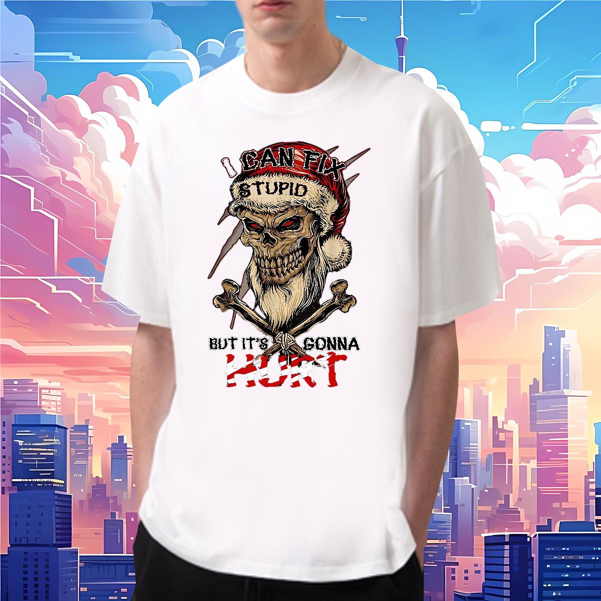 2024 Summer T-Shirts Skeleton 230g 100% Cotton Cartoon Printing S-4XL Street Casual Tshirt for Man Woman Crew Neck Cotton Breathable Designer